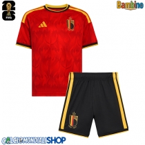 Maglie da calcio Belgio Prima Maglia Bambino Mondiali 2026  Manica Corta + Pantaloni corti)